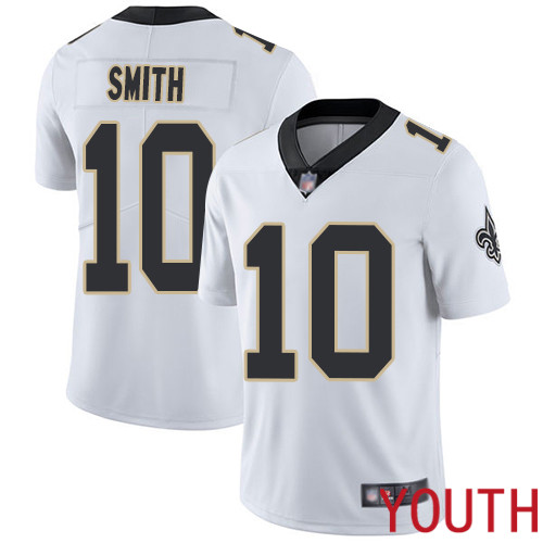 New Orleans Saints Limited White Youth Tre Quan Smith Road Jersey NFL Football #10 Vapor Untouchable Jersey